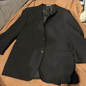 Black Pin Stripe Suit (Jacket and Pants)